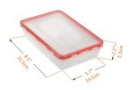 Bento Lunch Box 3pcs set 24oz Meal Prep Containers Microwavable BPA Free External Leak Proof Portion Control Container Dishwasher Friendly Snap Lockin