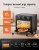 Air Fryer Toaster Oven - 17QT Convection Oven, 11-in-1 Steam Oven, Oven Oil-less Cooker with Rotisserie Shaft