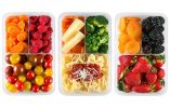 Bento Lunch Box 3pcs set 24oz Meal Prep Containers Microwavable BPA Free External Leak Proof Portion Control Container Dishwasher Friendly Snap Lockin