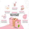 Pink Bento Box Lunch Containers  Portable Microwave Japanese Bento Box Meal Prep Containers For Healthy Food For Adults Women Microwaveable Bowl Plast