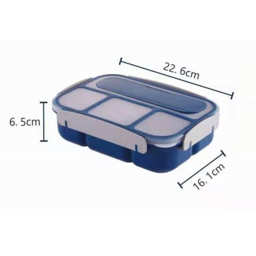 Sealed Portable 4-Compartment Bento Box Student Office Worker Lunch Box Travel & To-Go Food Containers Microwavable