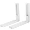 2 Pcs Microwave Brackets Adjustable Wall Mount Shelf Heavy Duty Carbon Steel Wall Microwave Cradle