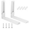 2 Pcs Microwave Brackets Adjustable Wall Mount Shelf Heavy Duty Carbon Steel Wall Microwave Cradle