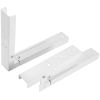 2 Pcs Microwave Brackets Adjustable Wall Mount Shelf Heavy Duty Carbon Steel Wall Microwave Cradle